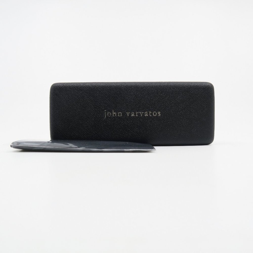 John Varvatos V182 55mm Matte Black and Light Brown New Men's Eyeglasses. - Picture 7 of 8